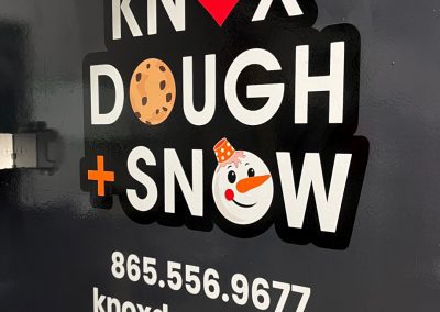 knox dough + snow vehicle wrap