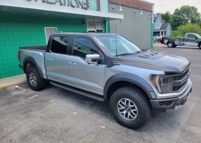 silver ford truck wrap